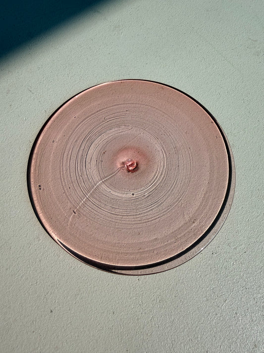 Light Pink Hand Spun Rondel 130mm