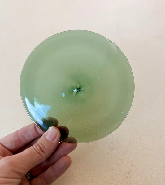 Light Olive Hand Spun Rondel 5"