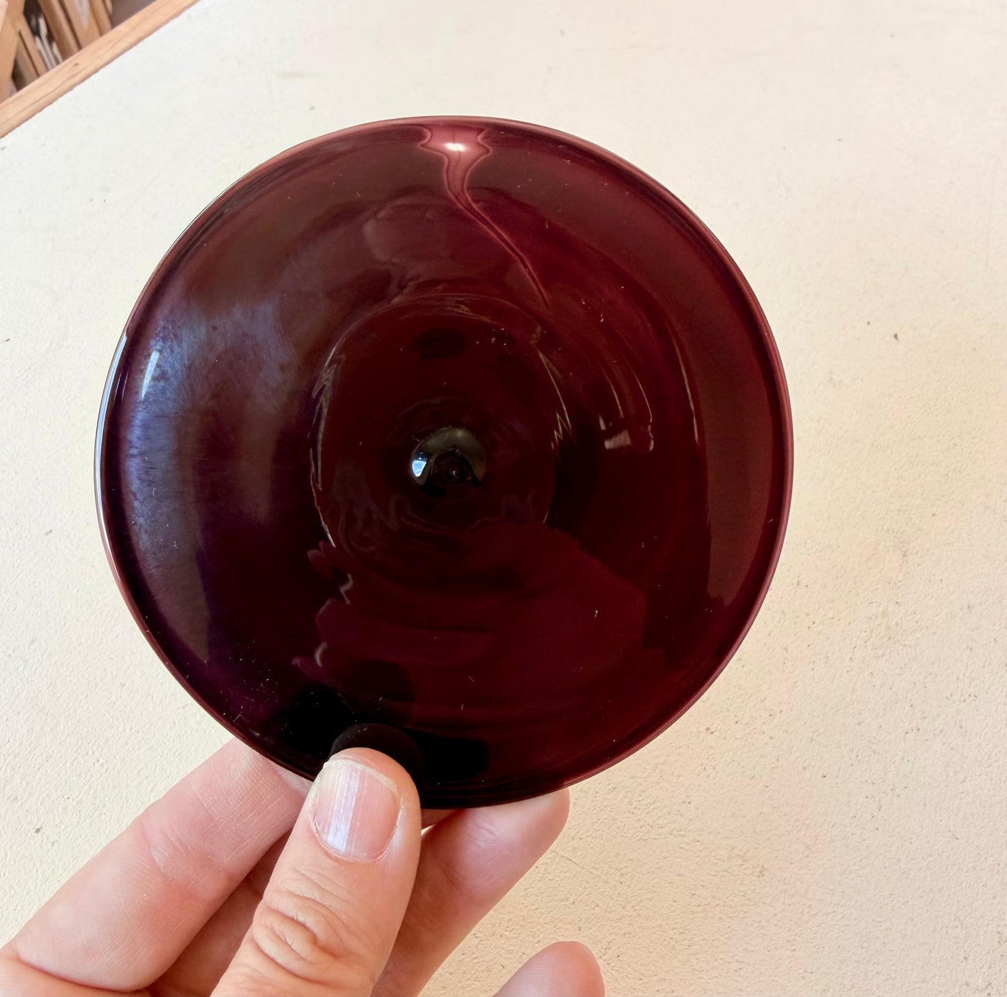 Wine Hand Spun Rondel 4.25"