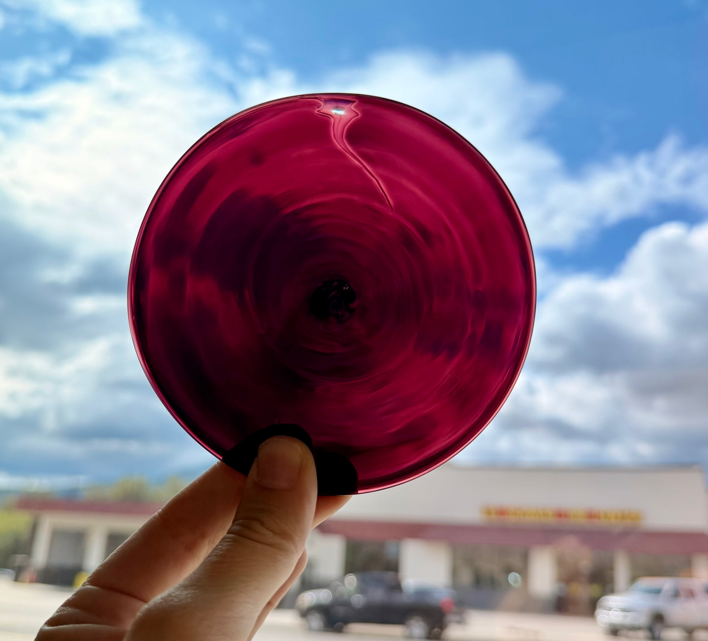 Wine Hand Spun Rondel 4.25"