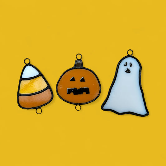 Halloween Stained Glass Sun Catcher (3 pieces)