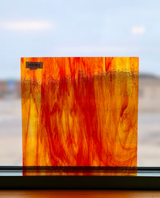 Red/Orange Transparent Streaky