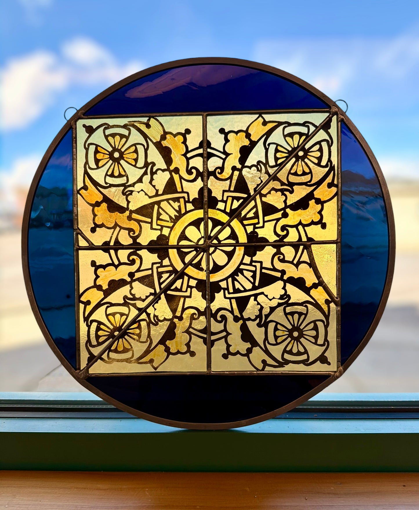Antique on Antique Circular Panel