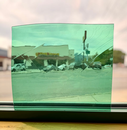 Fremont Antique Glass | F Aqua