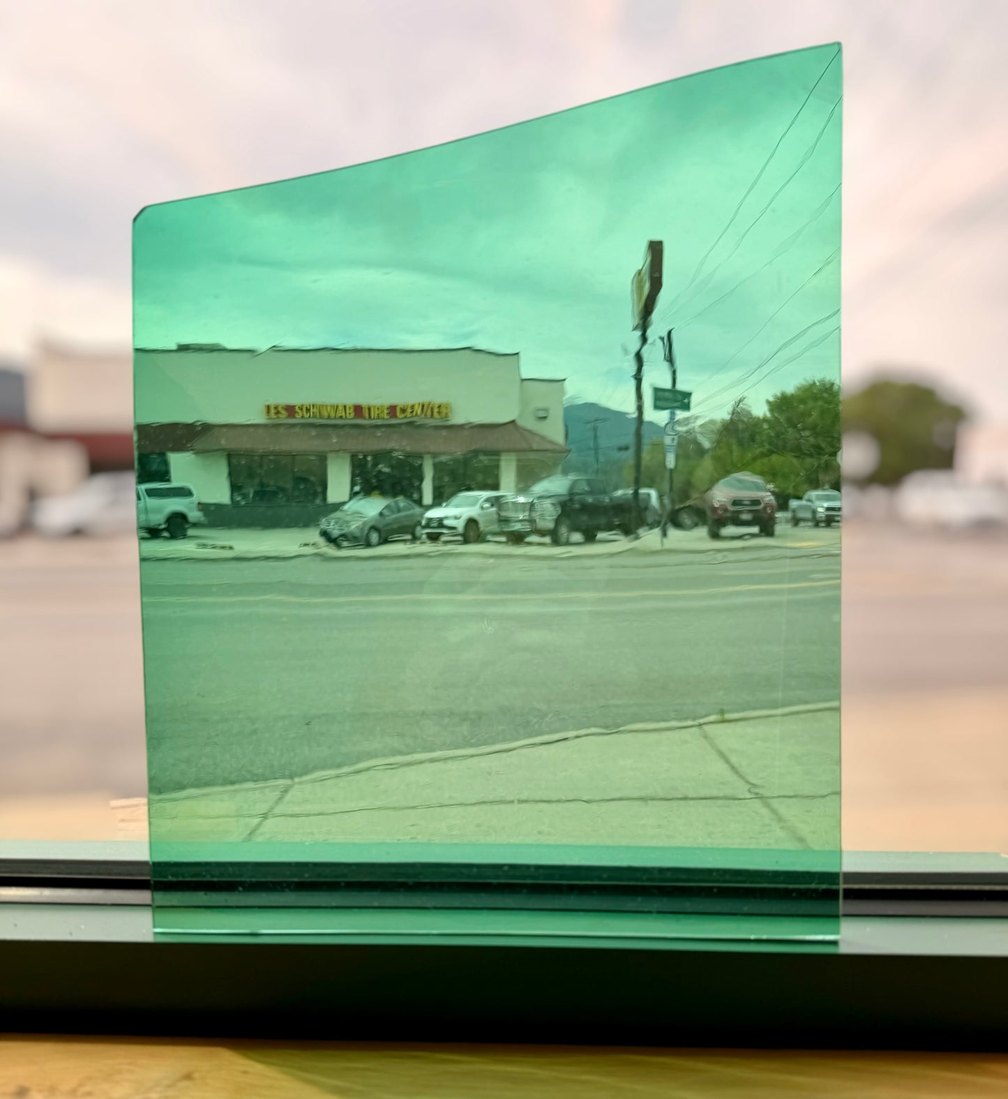 Fremont Antique Glass | F Aqua