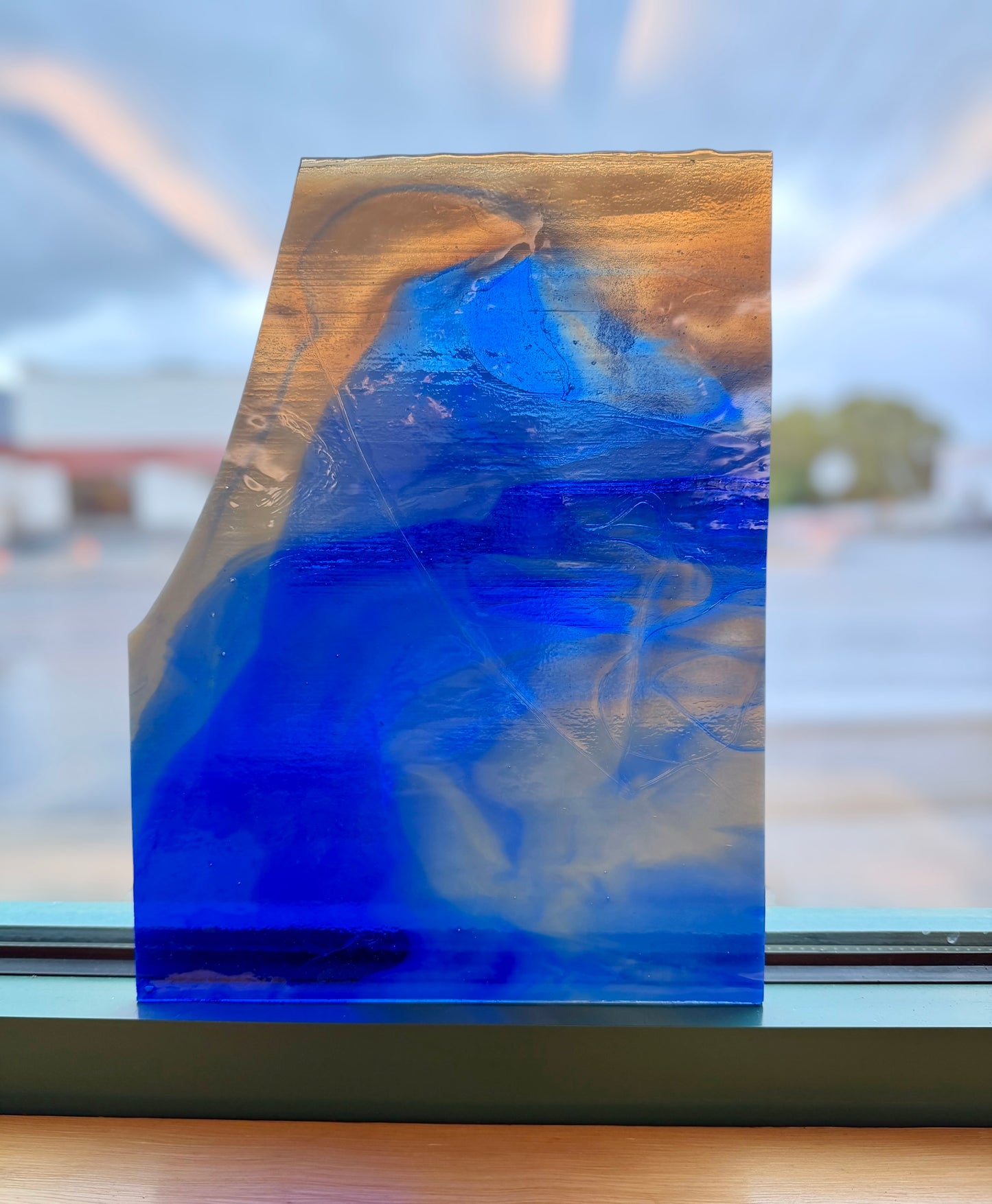Gray Opal/Cobalt Blue 8.5"x11.5"