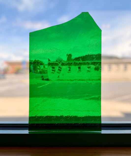 Vintage Green Seedy GNA 8.5"x11.5"