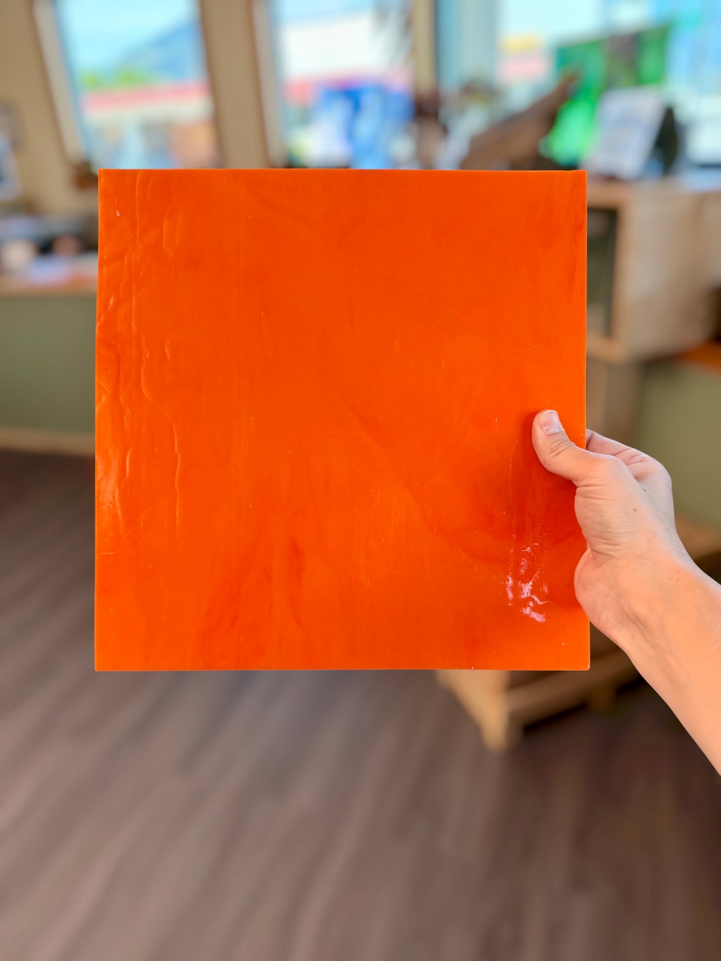 Kokomo Solid Orange Opal 12"x12"