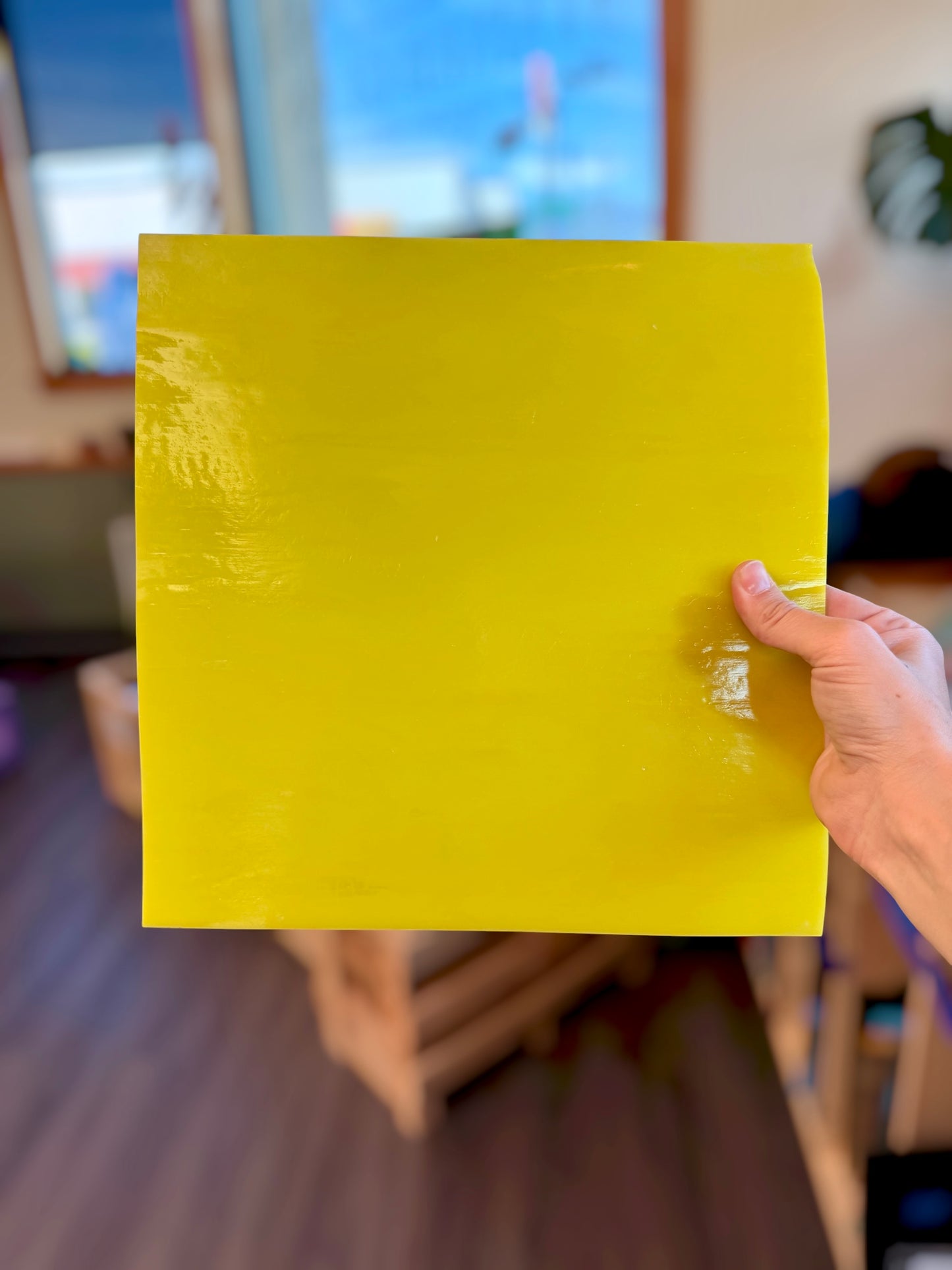 Kokomo Neon Yellow Opal 12"x12"