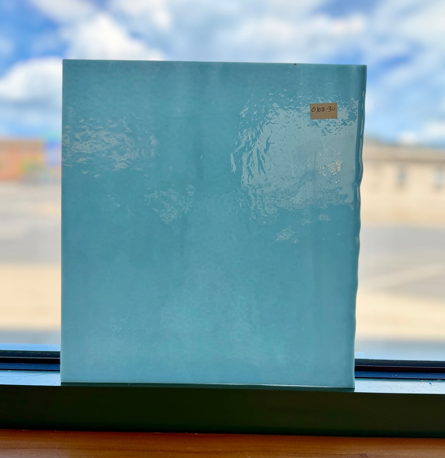 BE Powder Blue Opal 9.5"x10"