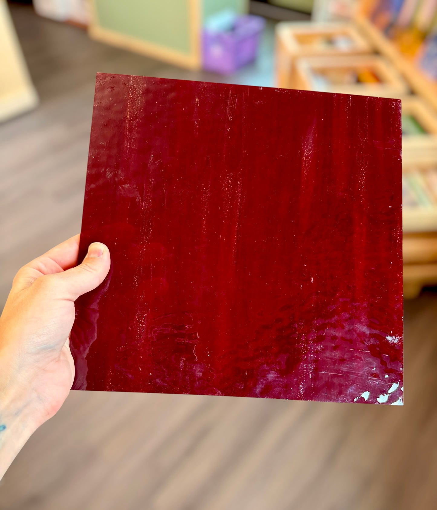 Red Transparent Granite 10"x10"