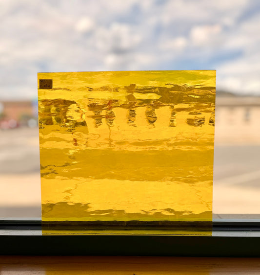 Yellow Waterglass 12"x12"