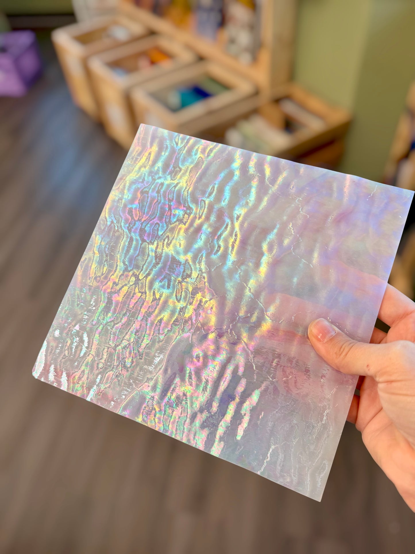 Kokomo Pink Irid Tight Ripple 8"x8"