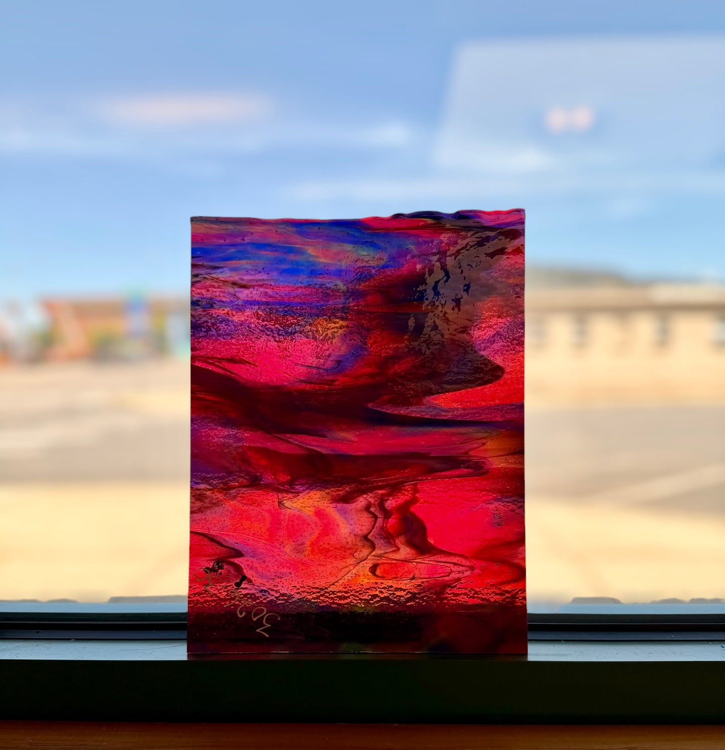 BE Cranberry Pink/Royal Blue/Sp Grn/Wht 8"x10"