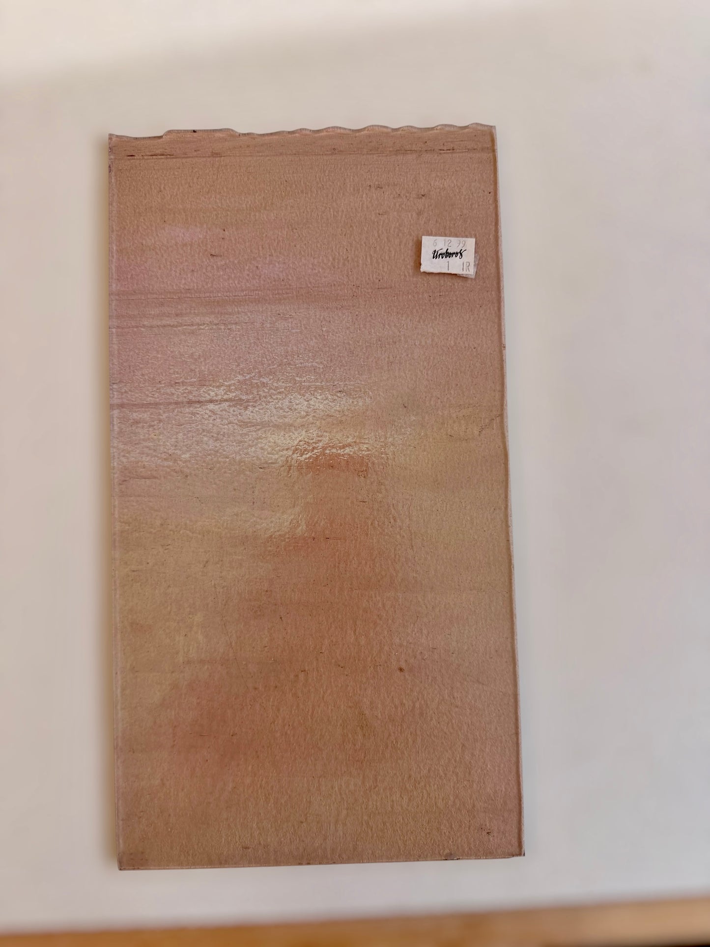 Vintage Uroboros | Light Mauve Irid 7"x12.5"
