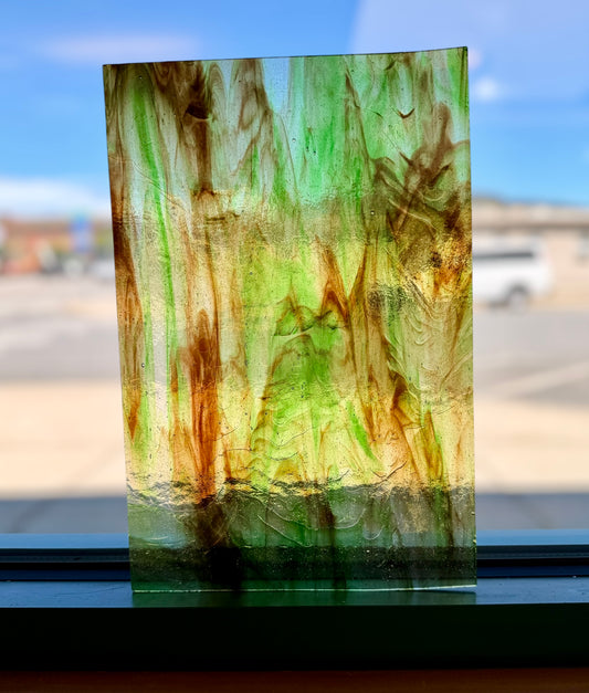 Wissmach |  Camoflague Glass 8"x12"