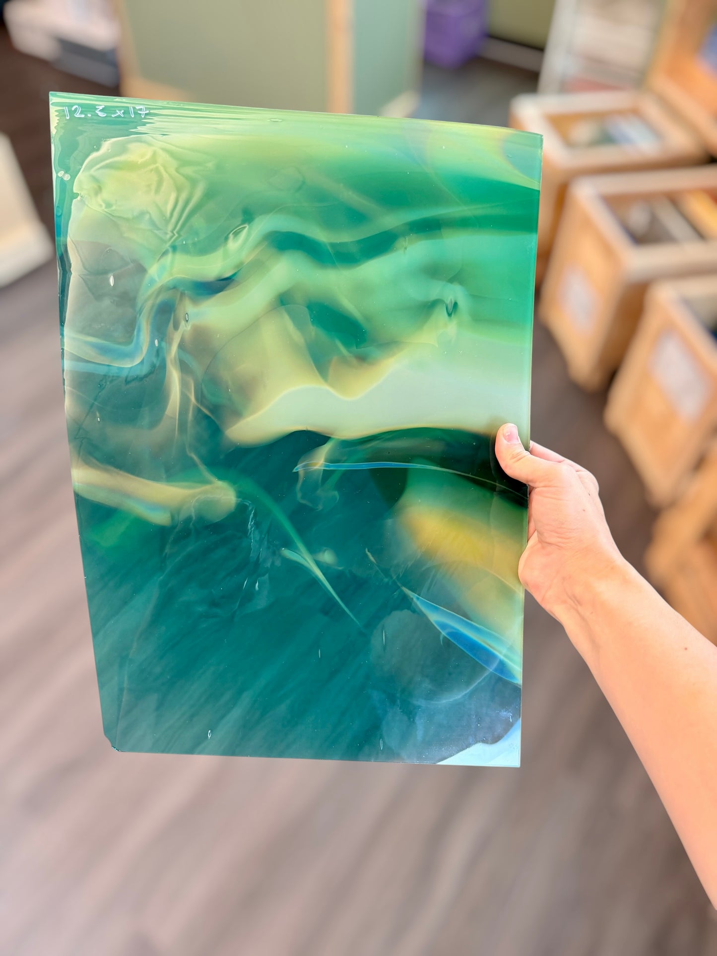 Fremont Antique Glass | S3 372 Sea Kelp Swirl