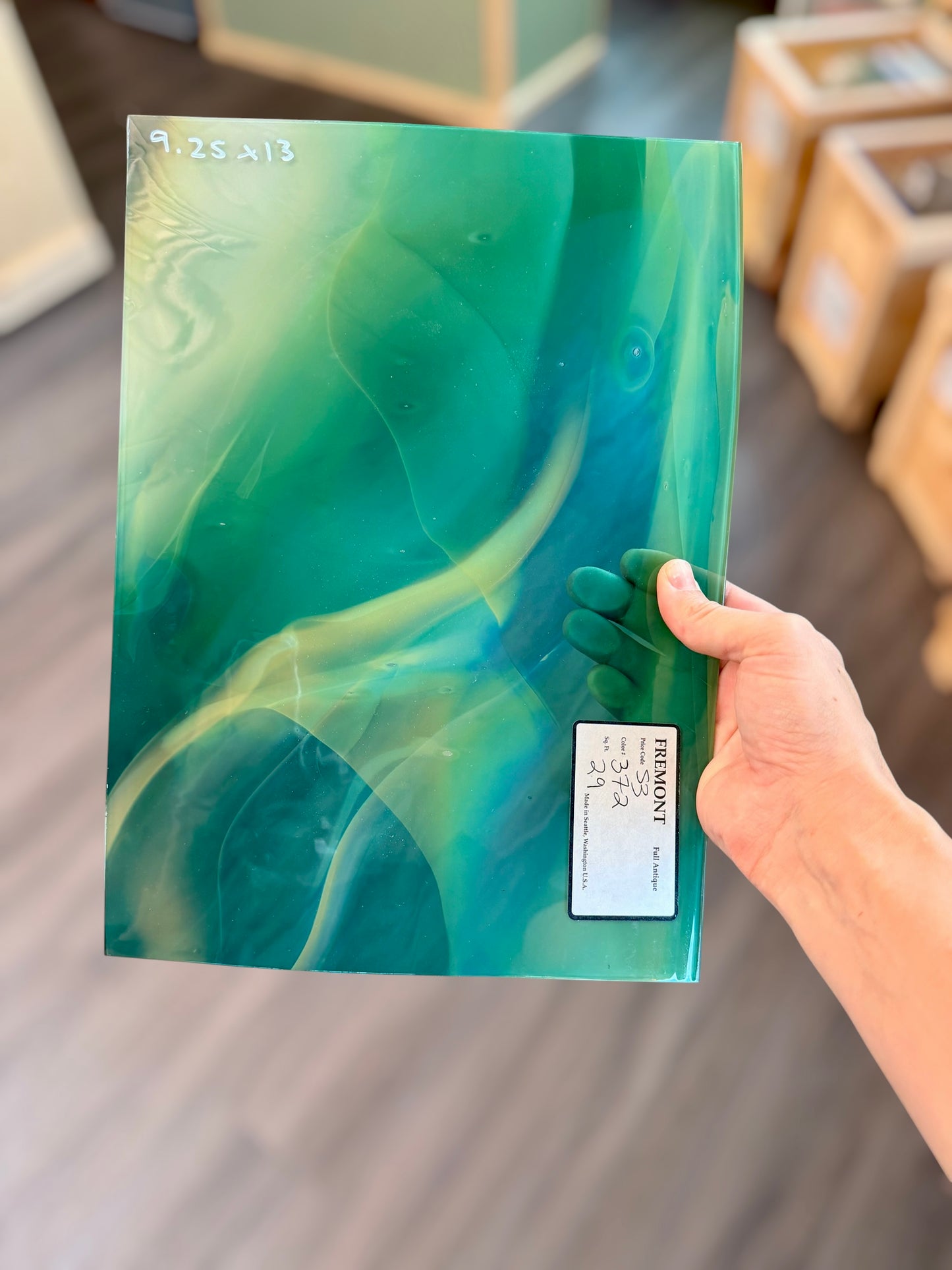 Fremont Antique Glass | S3 372 Sea Kelp Swirl