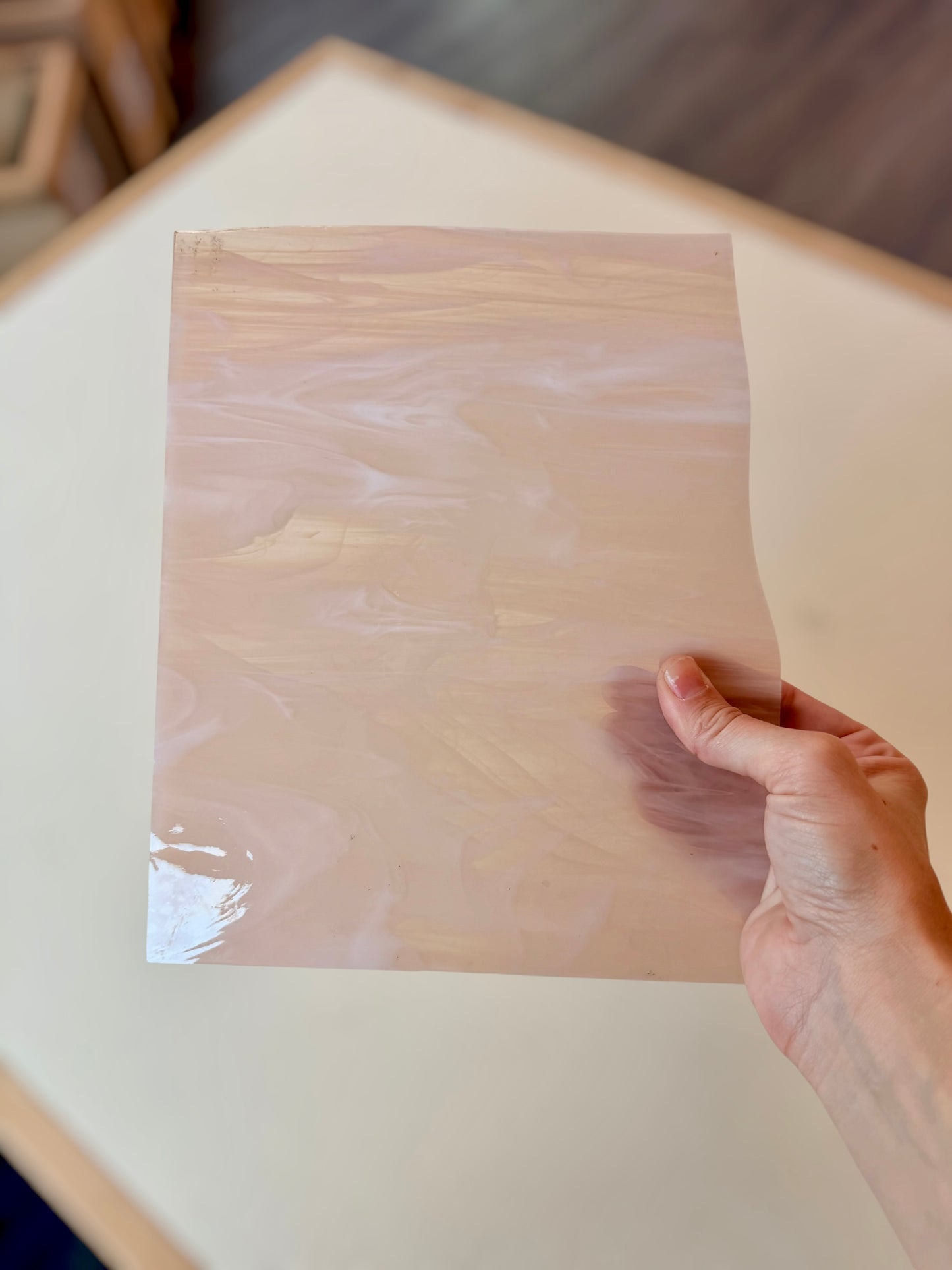 Spectrum | Pink Champagne Wht Wispy 8"x10"