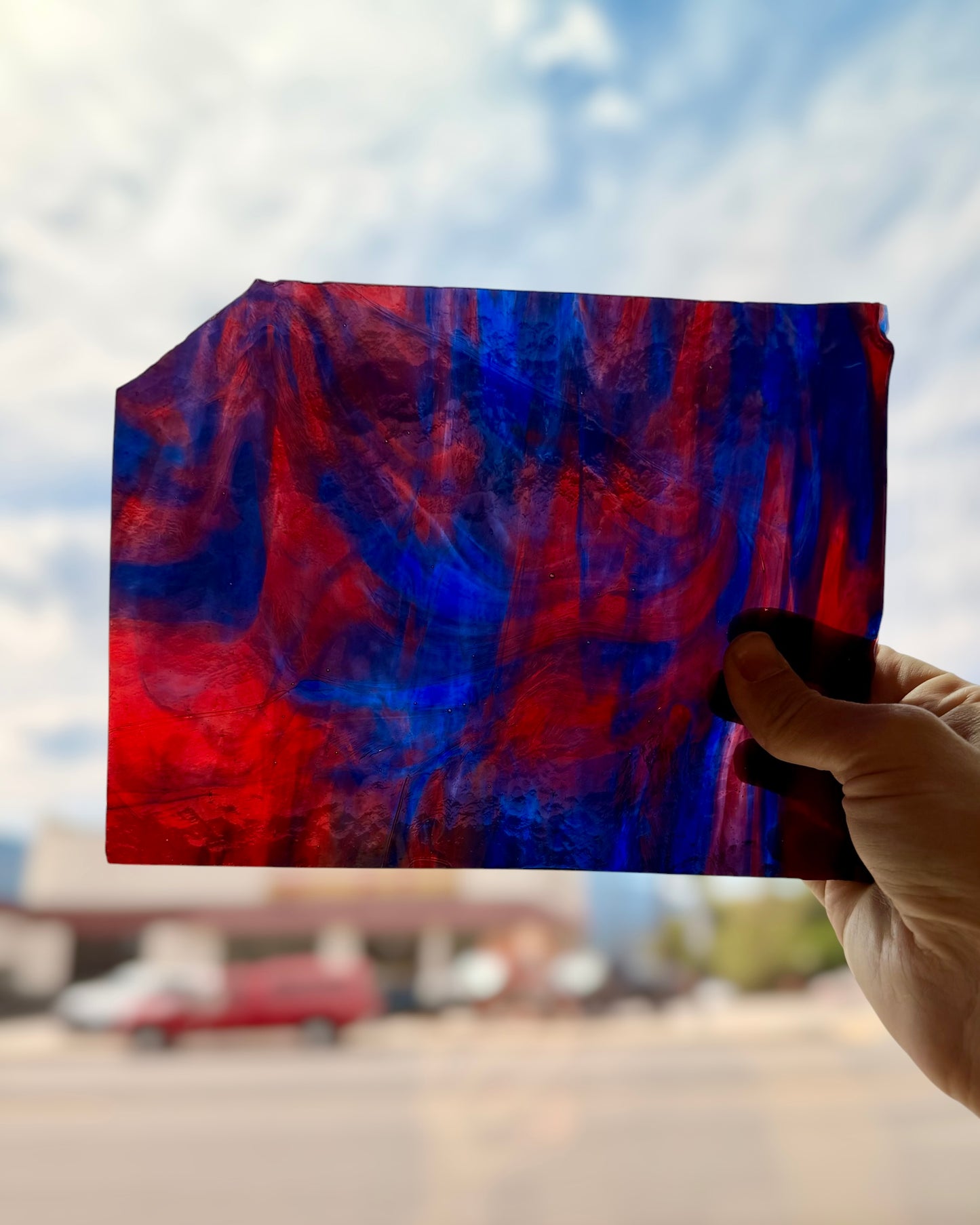Vintage | Cranberry & Cobalt 6.5"x8.5"