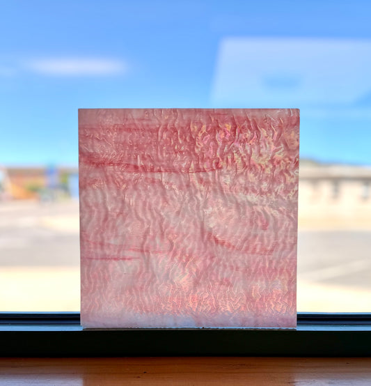 Kokomo | Pink Irid Tight Ripple 12"x12"