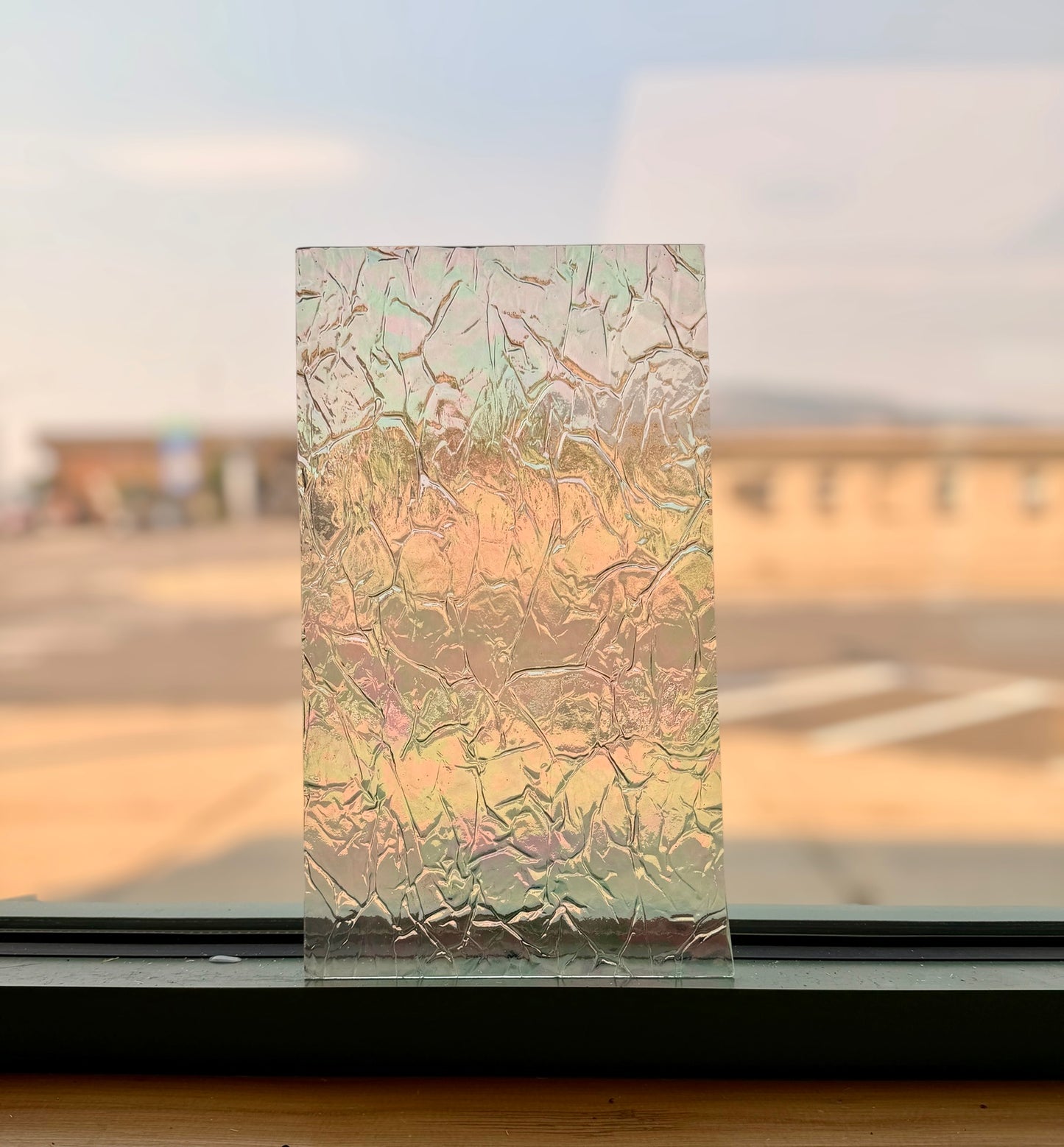 Spectrum | Clear Crackle Irid 7"x12"