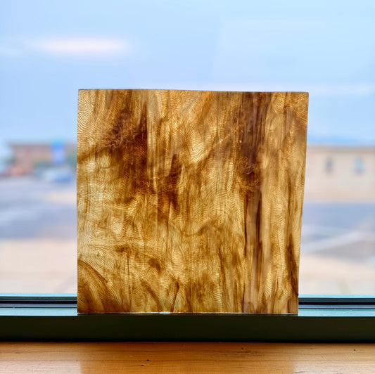 Kokomo | Lt.Amber/Brn/White Vertigo 12"x12"