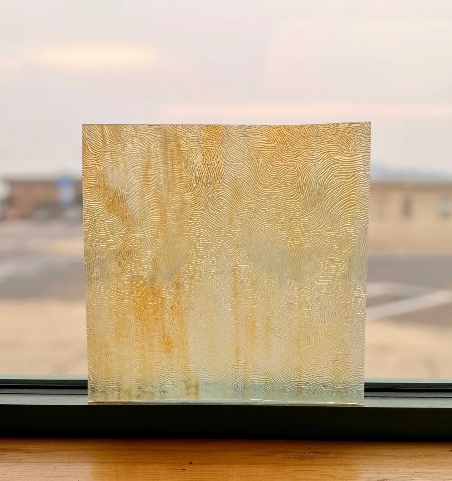 Kokomo | Lt.Amber/White Vertigo 12"x12"