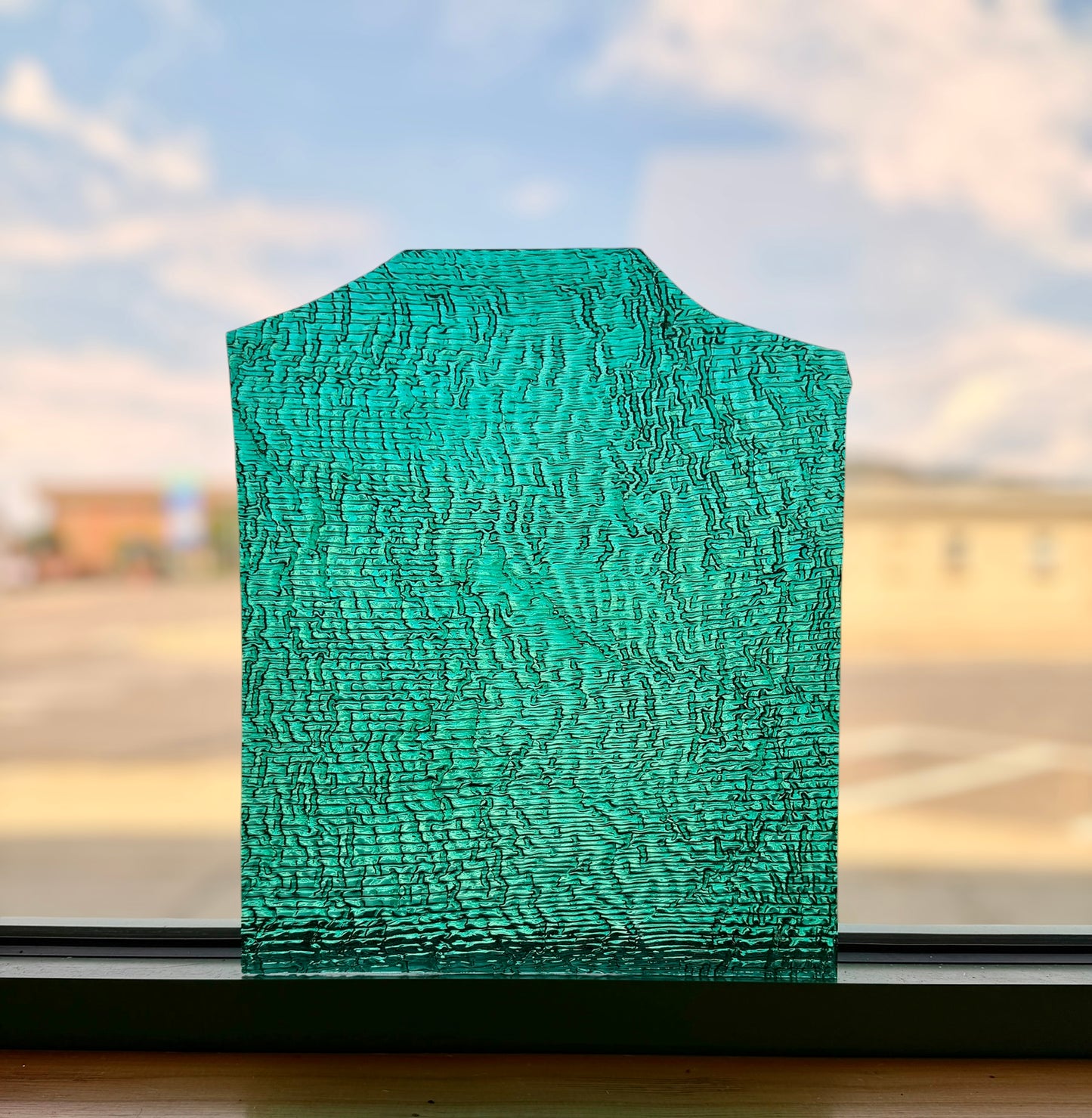 Vintage Optimum | Teal Allegra 12" x 14"