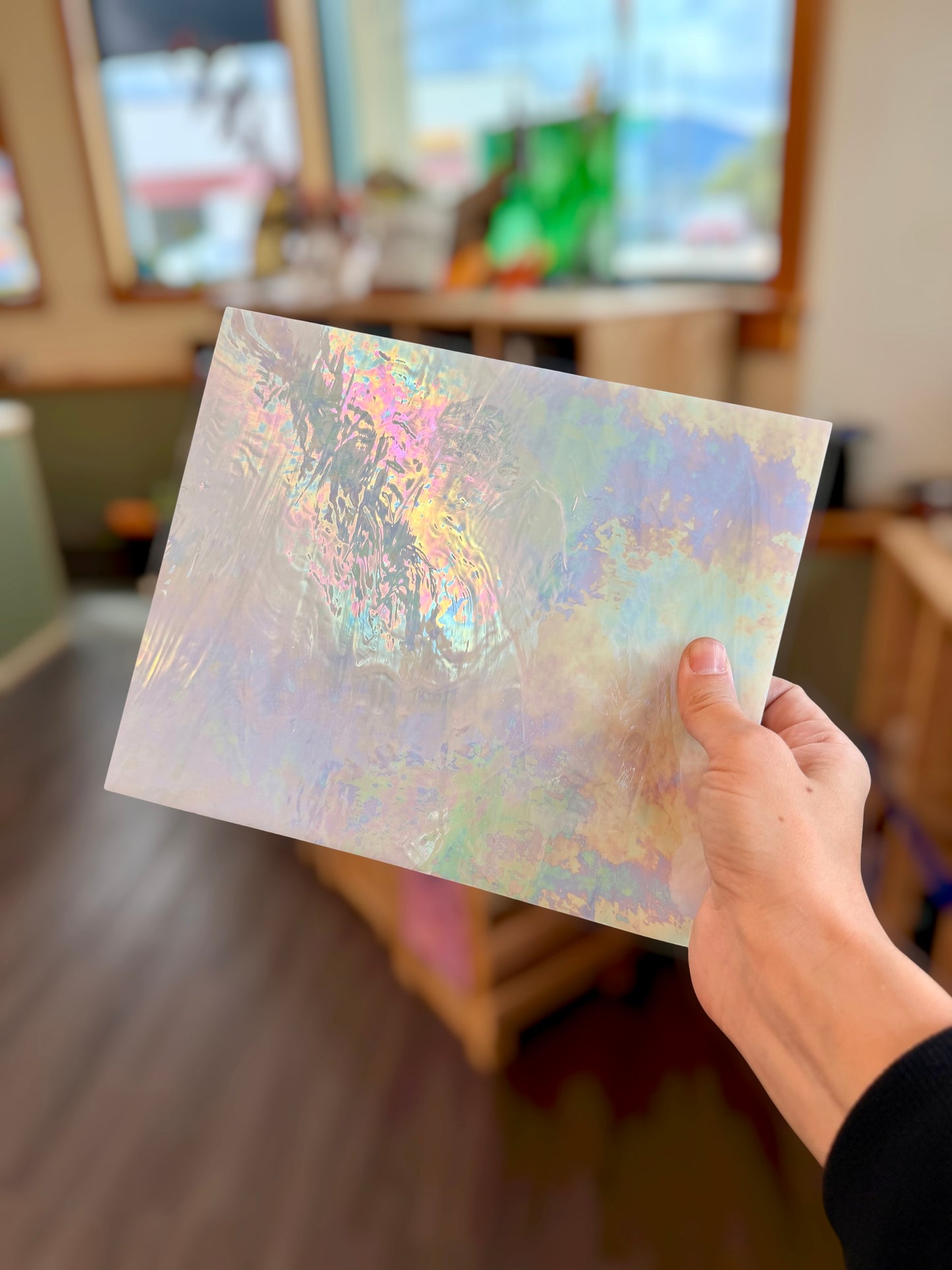 Spectrum | White/Clear Irid 8"x10"