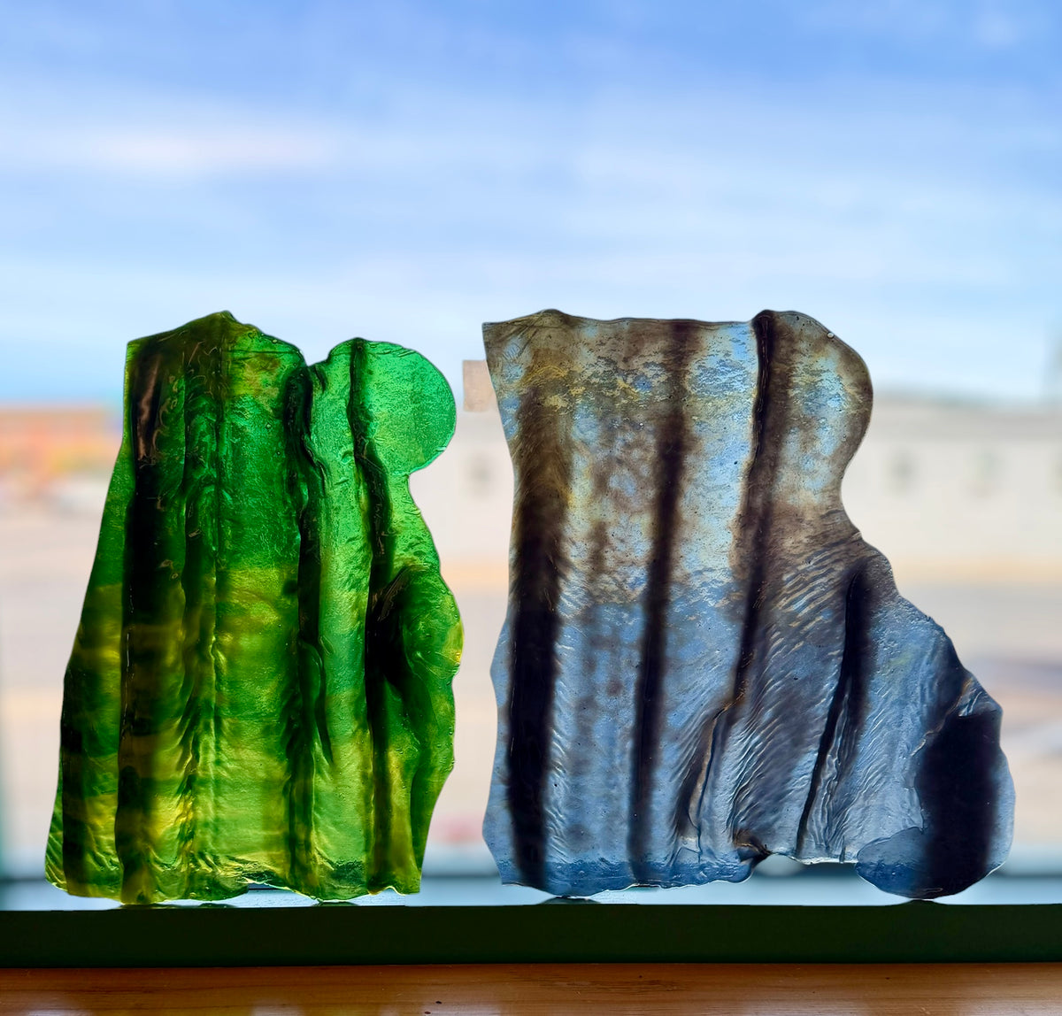 Rare Uroboros | Drapery Glass circa. 1970s