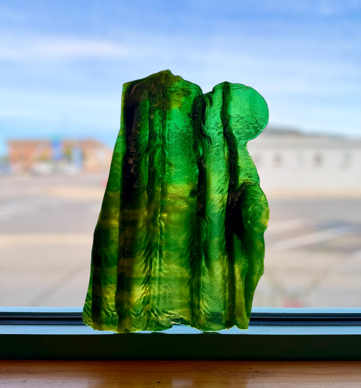 Rare Uroboros | Drapery Glass circa. 1970s