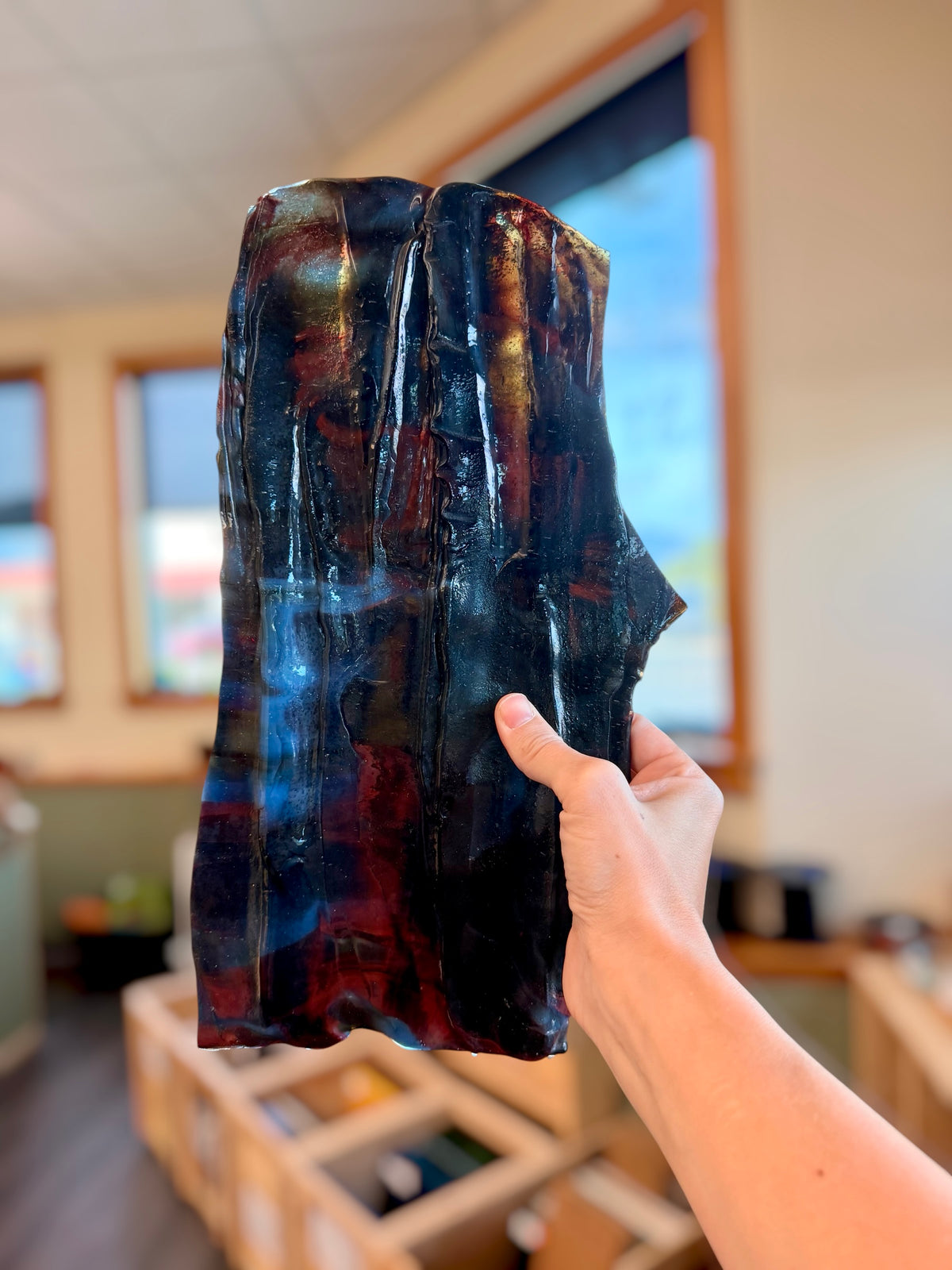 Rare Uroboros | Drapery Glass circa. 1970s