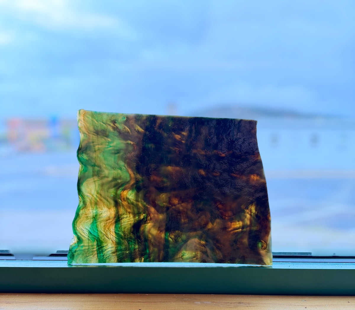 Rare Uroboros | Earth Tones Mix Herringbone 10"x11"