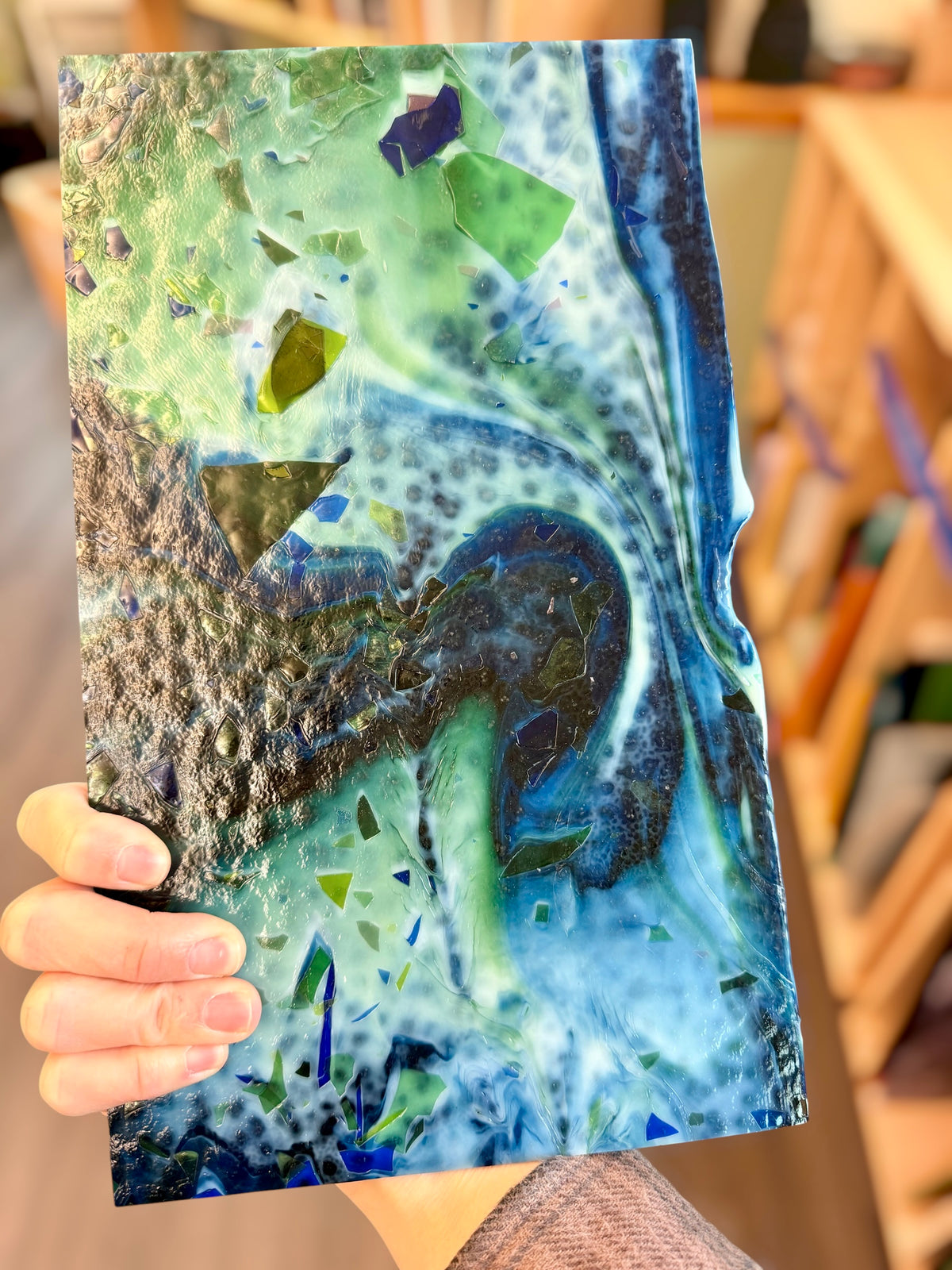 Vintage Uroboros | Blue/Green/White Fracture