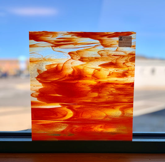 Uroboros | Orange Opal/Clear Streaky