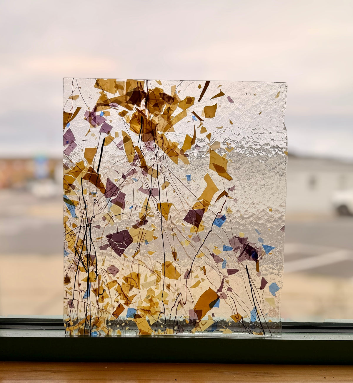 Vintage Bullseye | Fall Fracture/Streamer Glass