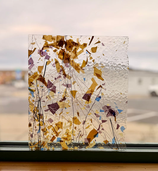 Vintage Bullseye | Fall Fracture/Streamer Glass