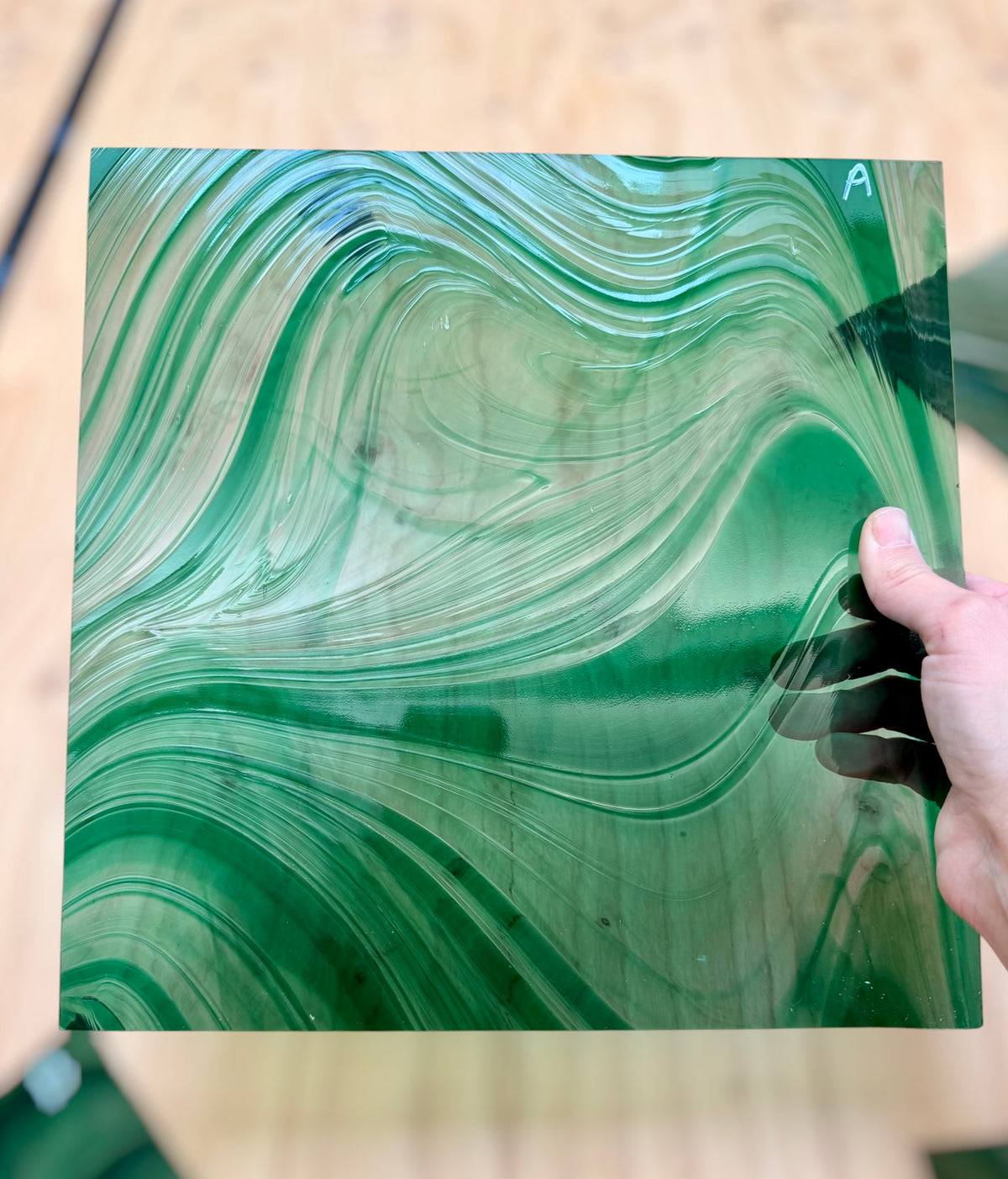 Spectrum | RARE-Jade on Pale Gray Baroque