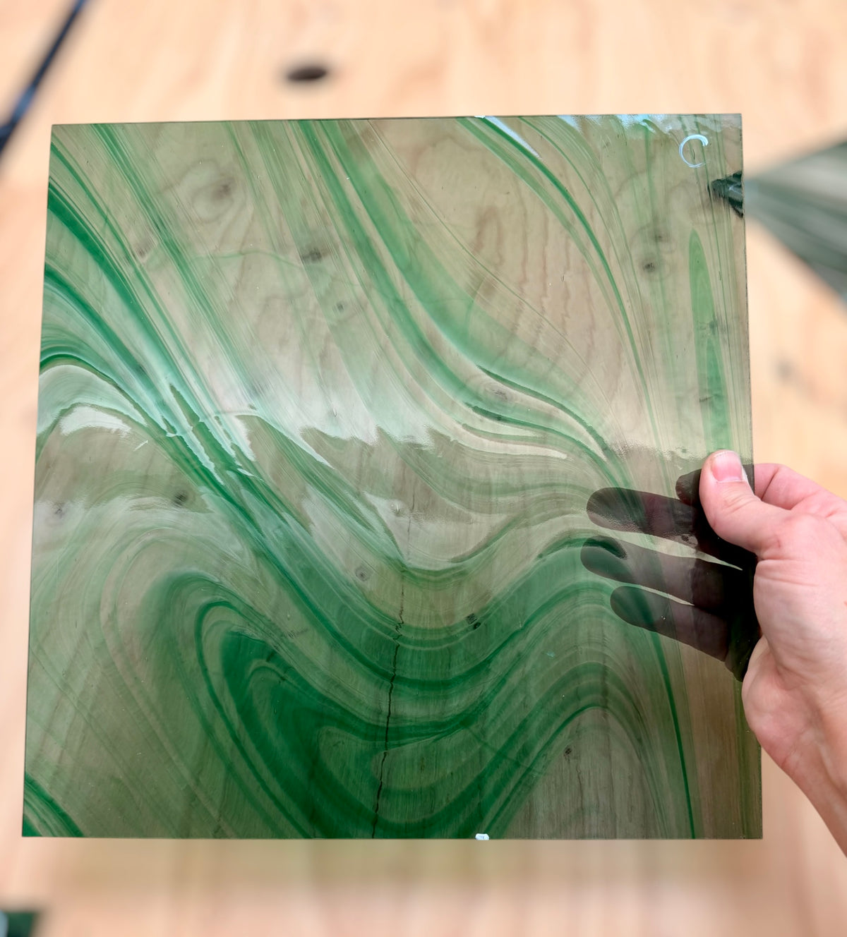 Spectrum | RARE-Jade on Pale Gray Baroque